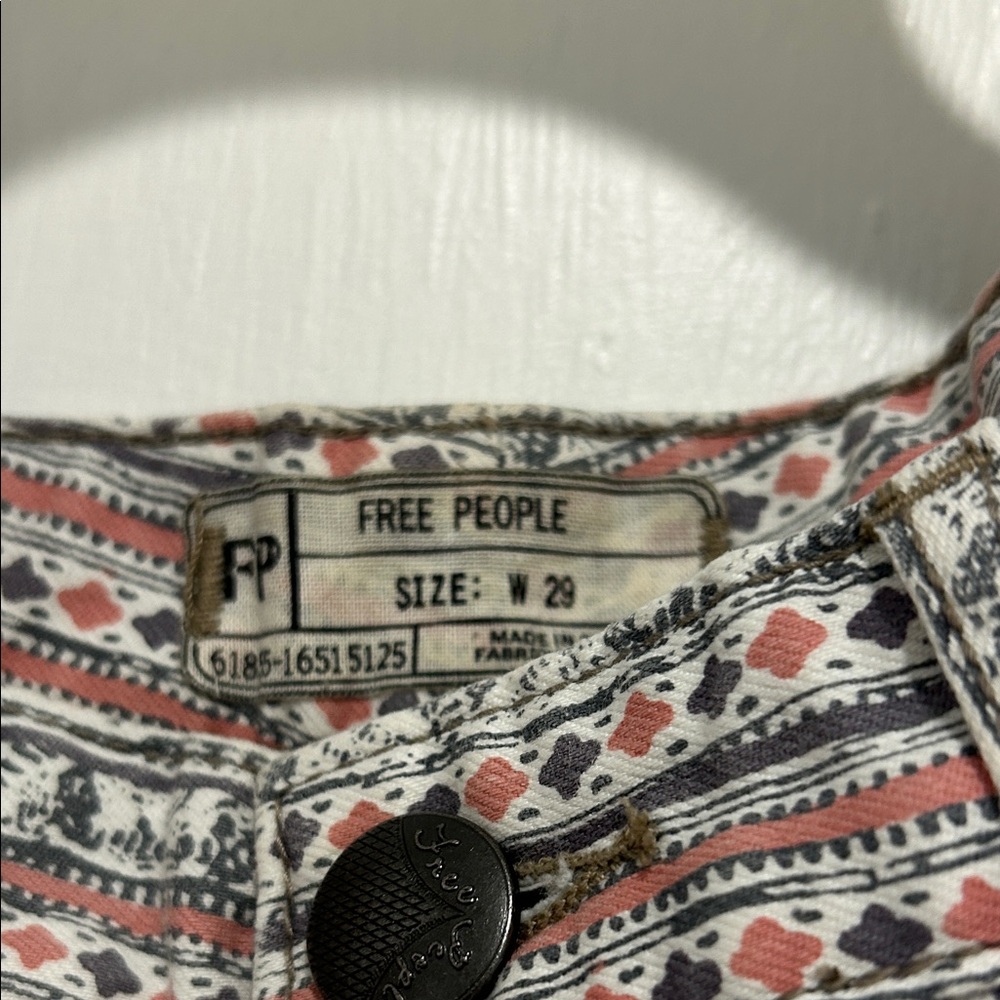 Free People Multicolor Patterned Skinny Pants - Picture 3 of 8